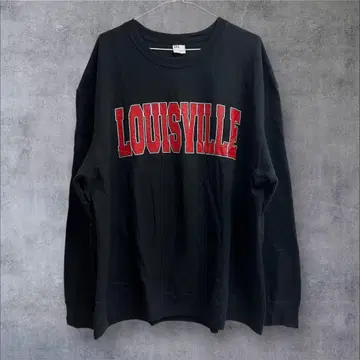 US 구제 의류 맨투맨 트레이닝복 2XL 블랙 LOUIS VILLE