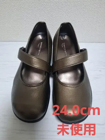 미사용품 RegetA kasahara 리게타 펌프스 24.0cm 브라운