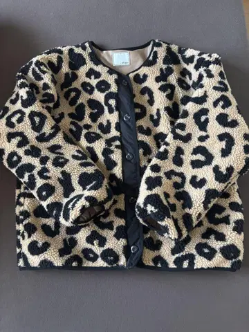 시마무라 Lutique 레오파드 무늬 보아 자켓