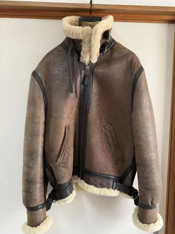 schott 샷 B-3 플라이트 40 리얼 무스탕