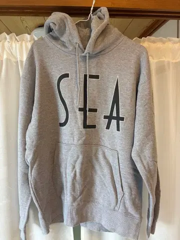 WIND AND SEA 그레이 후드티