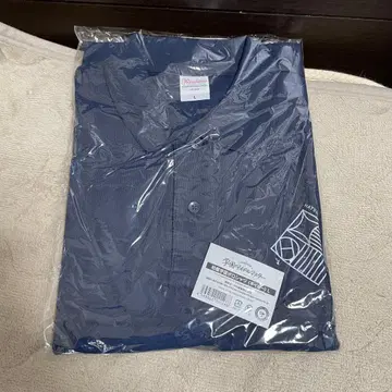 하츠보시 학원 피케 셔츠 네이비 L