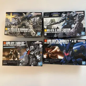 HG 건담 프라모델 4체 세트 RX-79 EZ-8 외