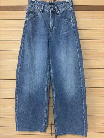 UNIQLO 배기 커브 청바지 22 밑단 기장 수선 있음