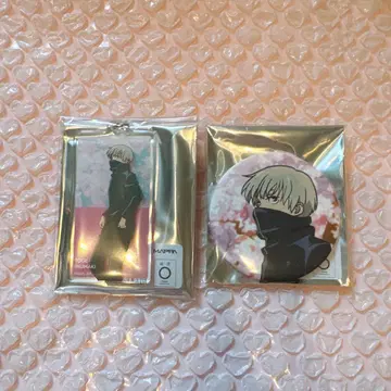 주술회전 전시회 이누마키 토게 아크릴 키링 캔뱃지 세트