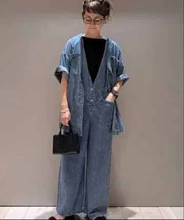 렙심 데님 올인원