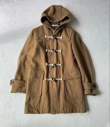 클리닝 완료 엠즈 살루트/후드 부착 더플 코트 브라운 46