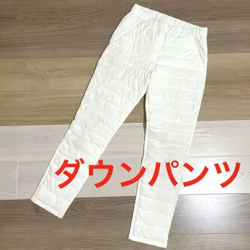 다운 퀼팅 캐주얼 팬츠