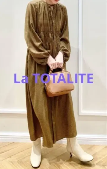 [ 새상품급 ] La TOTALITE 체크 무늬 원피스