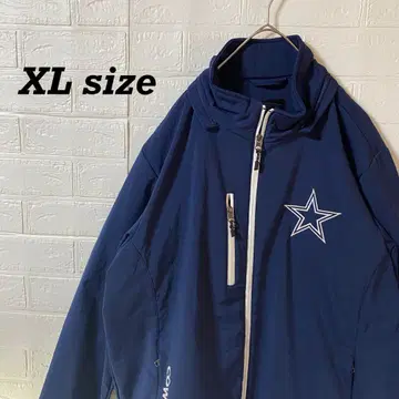 NFL 댈러스 카우보이즈 오버 사이즈 총 자수 블루종