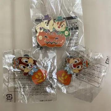 디즈니 핀 배지 칩과 데일 할로윈 호박
