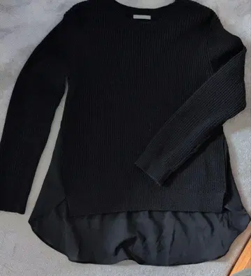 Theory Luxe 블랙 레이어드 스웨터