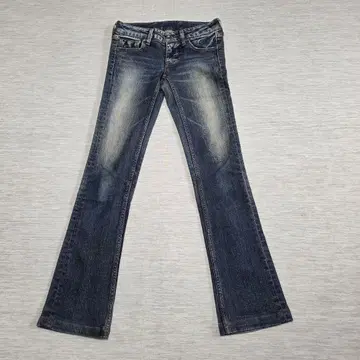 Johnbull 여성용 스트레이트 데님 로우라이즈