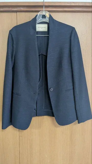 UNITED ARROWS 다크 네이비, 노카라 자켓 38