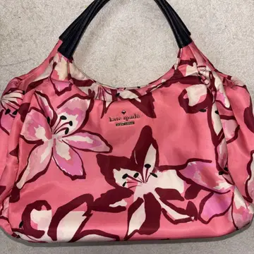 미사용품 kate spade 꽃무늬 핸드백 핑크