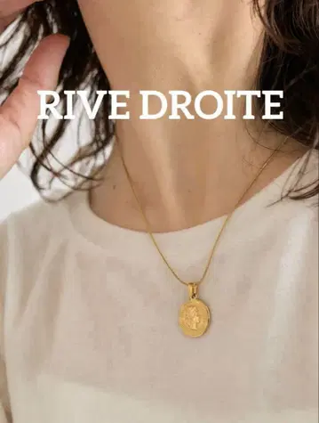 [ RIVE DROITE ] 코인 숏 목걸이 골드 금속 알레르기 대응