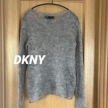 DKNY 모헤어 루즈핏 시스루 니트