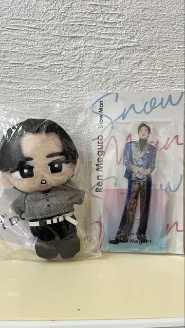 SnowMan 메구로 렌 치비 누이 아크릴 스탠드 세트