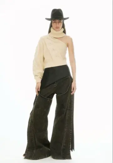 Lorena Saravia H&M 콜라보 챕스 레이어드 팬츠 36
