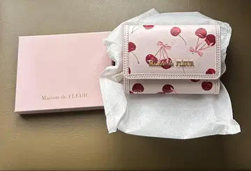 메종 드 플뢰르 체리 지갑 핑크 체리