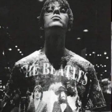 90's THE BEATLES ALLOVER PRINTED 티 밴드 티