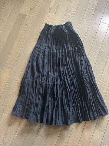 Rockmount Ranch Wear 블랙 플리츠 스커트