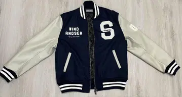 WIND AND SEA BEYOUTH Varsity Jacket Navy