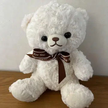 화이트 곰 봉제 인형 본체
