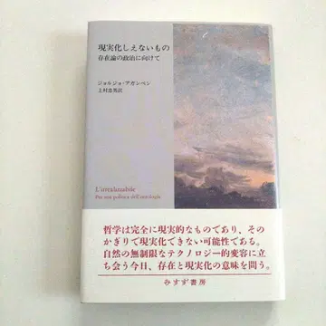 아가벤 현실화할 수 없는 것