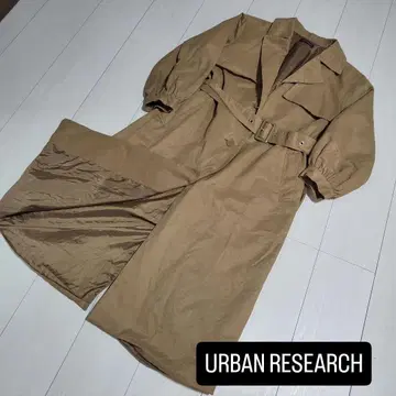 [ URBAN RESEARCH ] 베이지 벌룬 슬리브 트렌치코트