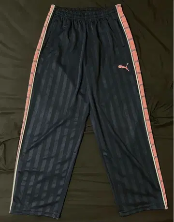 PUMA 저지 팬츠 [ O / XL ] 핑크 x 네이비