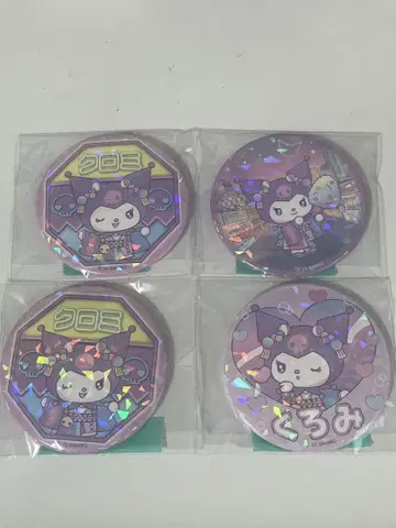 산리오 네오나츠마츠리 II 캔뱃지 쿠로미 4개 세트