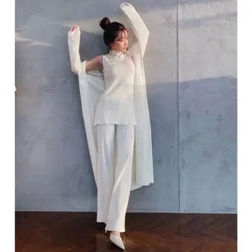 eimy istoire 릴랙스 니트 쓰리피스 (WHITE)