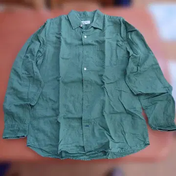 GAP STANDARD FIT 린넨 셔츠 M 사이즈 올리브 그린