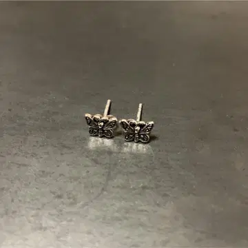 SILVER925 버터플라이 스터드 이어링/실버