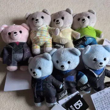 봉제 인형 마스코트 6개 세트