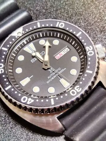 SEIKO 자동 와인딩 세이코 서드 다이버 복각 블랙 터틀 오리지널 박스
