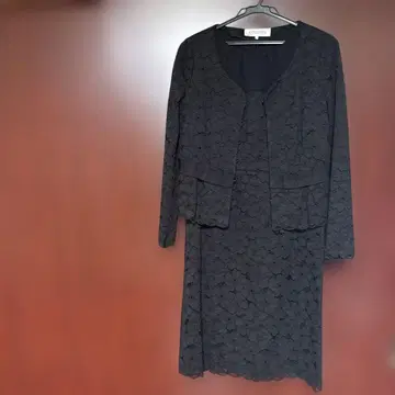 블랙 레이스 수트 포멀