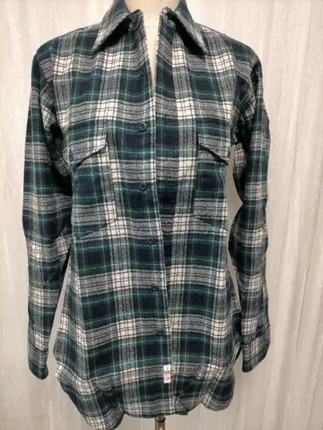 Pendleton 남성용 그린 계열 체크 무늬 긴팔 셔츠