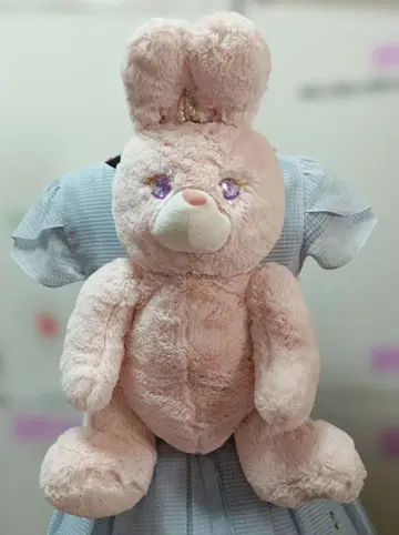 새상품 스위머 대 [ 외출 토끼 봉제 인형 백팩 ] SWIMMER 핑크