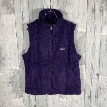 Patagonia 퍼플 플리스 집업 여성용 L 사이즈 베스트
