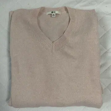 UNIQLO C 캐시미어 릴랙스 V넥 스웨터 핑크 유니클로 씨