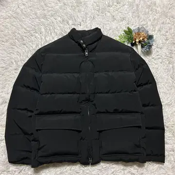 90s SCHOTT 다운 자켓 블랙 L