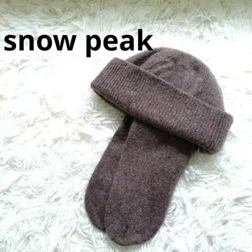 새상품급 스노우피크 니트 플라이캡 양모 100% 남녀 공용