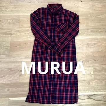 MURUA 체크 셔츠 원피스