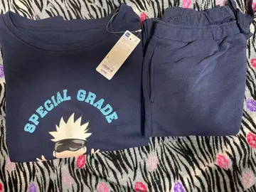 주술회전 x GU 콜라보 고죠 사토루 라운지 세트 L 사이즈