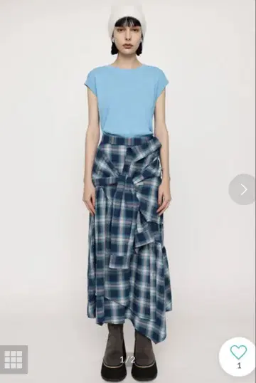 SLY DAMAGE FLANNEL 2WAY 스커트