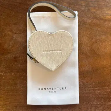 BONAVENTURA 하트형 코인 케이스 화이트
