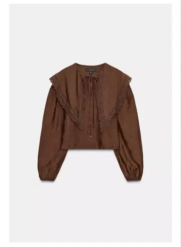 ZARA 이번 시즌 플루이드 셔츠 피터팬 칼라