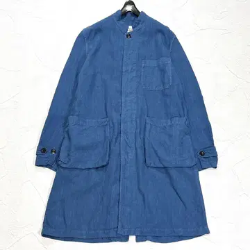 OUTIL 우티 린넨 롱 코트 히요쿠 버튼 프랑스제 2